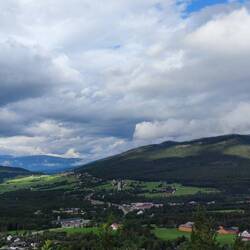 Blick auf die Stadt Dombås