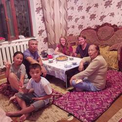 Abendessen mit unseren Gastgebern