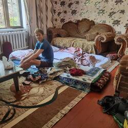 Unser Bett bei unseren Gastgebern