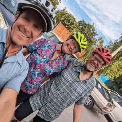Met some German cyclists along the road. We survived!