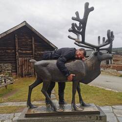 Sein erstes Rentier 😉