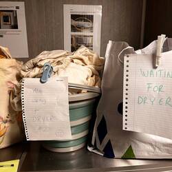 Warteschlange am Trockner 😄