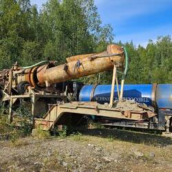 Ausgedientes Schürfmaterial