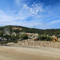 Aktive moderne Goldmine