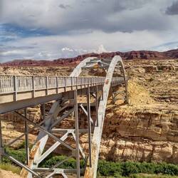 Bridge over muddy water