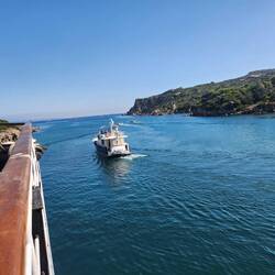 Leaving the port of Santa Teresa Gallura
