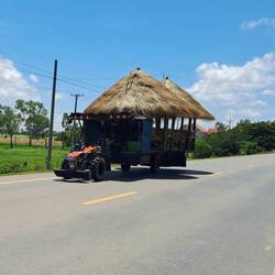 Geeignet für den langsamen Transport ganzer Hütten
