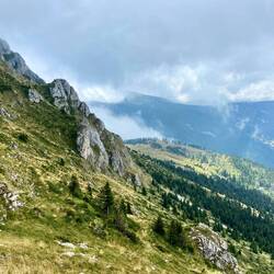 während dem Abstieg