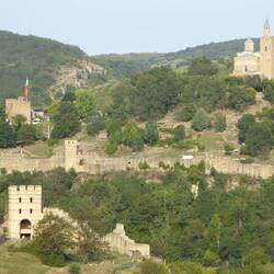View from our room of the citadel in Veliko Turnovo