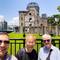 A moment of cheer in a somber setting reminds us to live life to the fullest — Hiroshima, Japan.