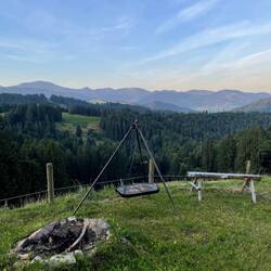 Perfekter Aussicht am Übernachtungsspot