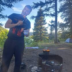 Es gab warmes Abendbrot!