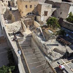 The construction site next door to my room. Offered interesting insights to building. And noise