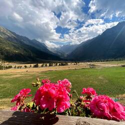 Blick vom Rifugio Jervis in die Hochebene Richtung Süden