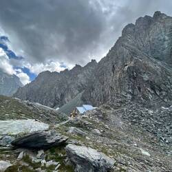 Rifugio Giacoletti im Blick