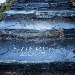 In Honningsvåg komme ich doch noch zu einer Sherpa trappa 😁