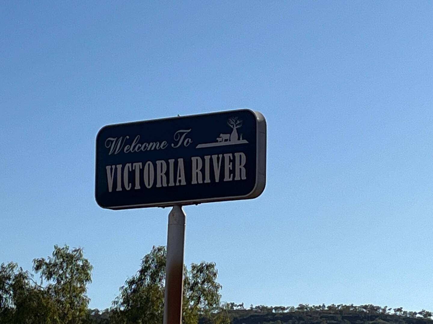 Drove all day and this was the first civilisation we came across