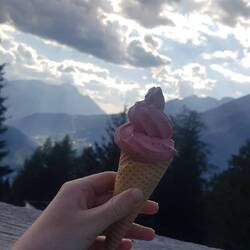 Eis auf der Hütte