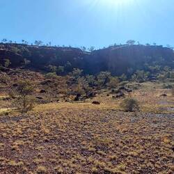 The escarpment at Mt. Robinson Rest Area