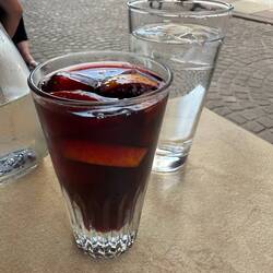 A sangria to reward my official pilgrim-status