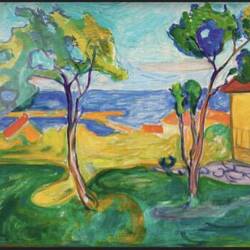 Edvard Munch - "Der Garten in Asgardstrand"
