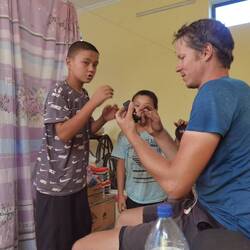 Abdullah und Hasanboy (oder Husanboy?)