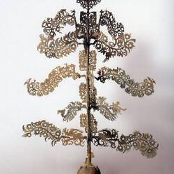 Albero delle monete con supporto a forma di orso