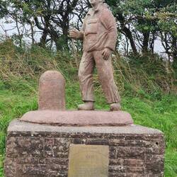 Moor Row. C to C Walker Statue