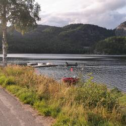Ankunft am Båttjønn Fyresdal