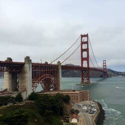 Die berühmte Golden Gate Bridge