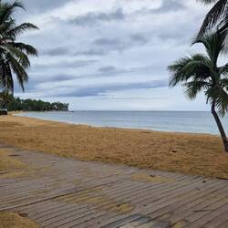 Der Strand ist auch bei Regen schön
