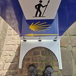 Tradition has it each stage of the Camino begins with a pic of your shoes.