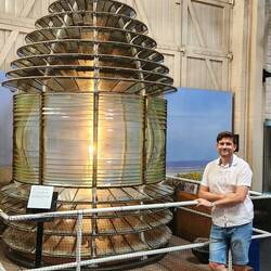 Old lighthouse lens. In today's dollars £14 million! 🤯