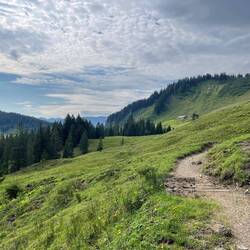 Blick zur Güntlealpe