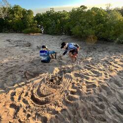 Mini dirt bike track