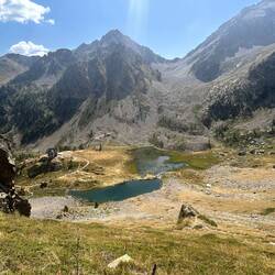Lago inferiore dell'Ischiator mit Rifugio Migliorero