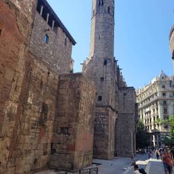 Wall of Barcelona Cathedral