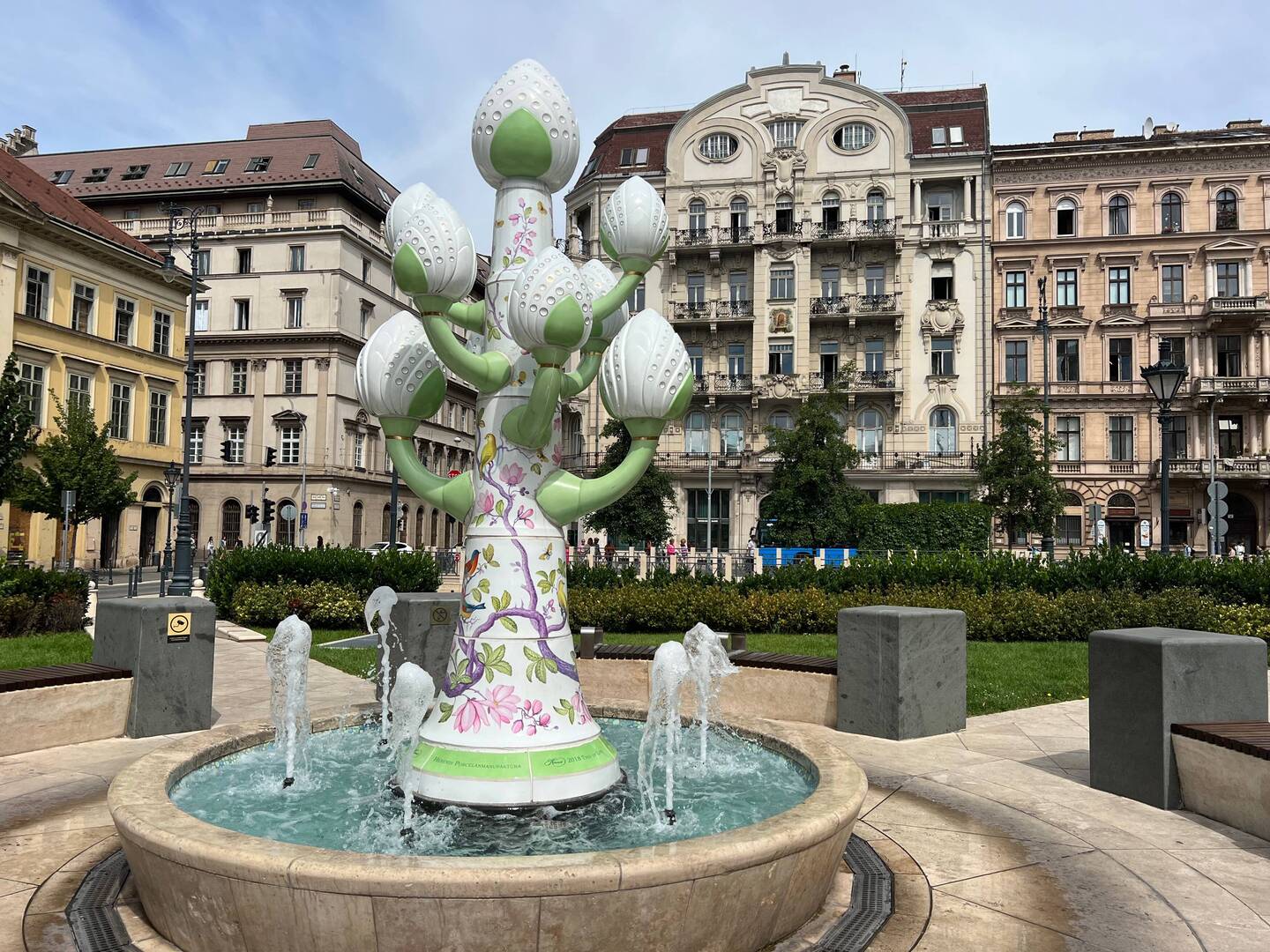 Beautiful fountain made by one of two major porcelain factories