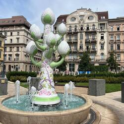 Beautiful fountain made by one of two major porcelain factories
