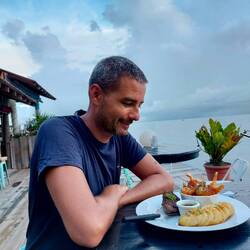 Surf and Turf im angeblich besten Restaurant von Utila. Man gönnt sich ja sonst nichts 😉