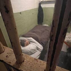 Escape attempt - see dummy in bed and hole in wall