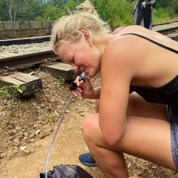 Lynns professioneller Trinkbeutel😂