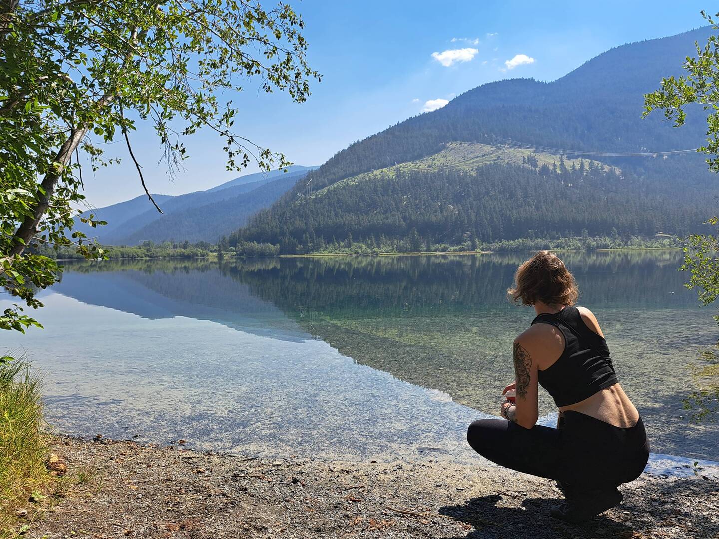 Kelly vor dem Kelly-Lake