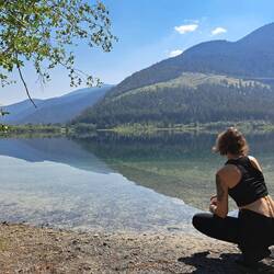 Kelly vor dem Kelly-Lake