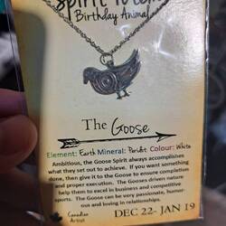 Hennes Totemtier. 🪿