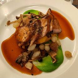 Lamb rump with delicious wild mushrooms