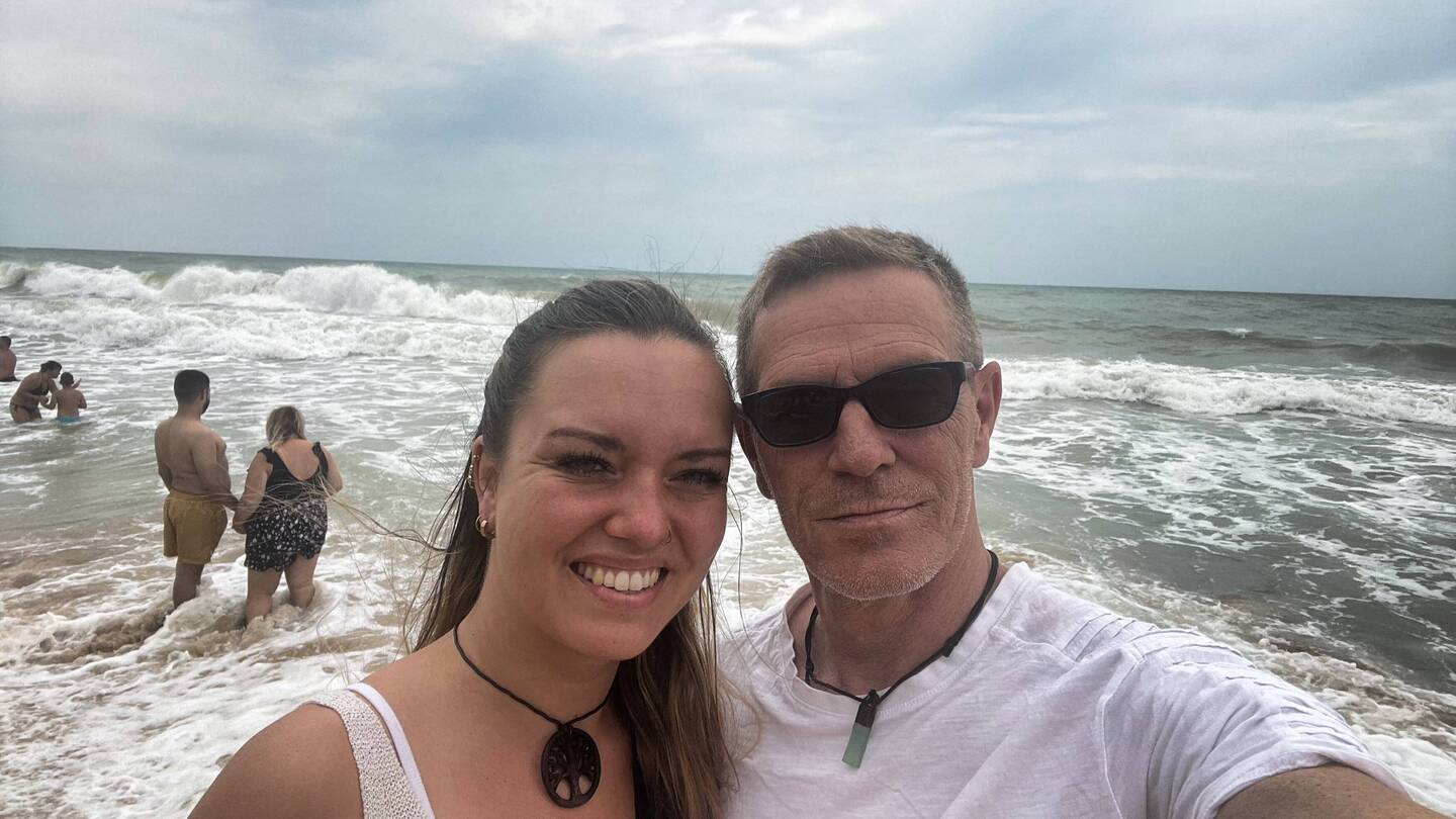 Das erste Strandfoto am Golden Sand