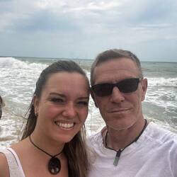 Das erste Strandfoto am Golden Sand