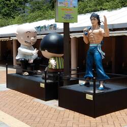 Anime characters at Kowloon Park.