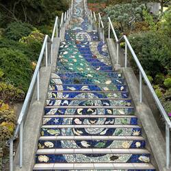 Mosaic Tiled Stairs